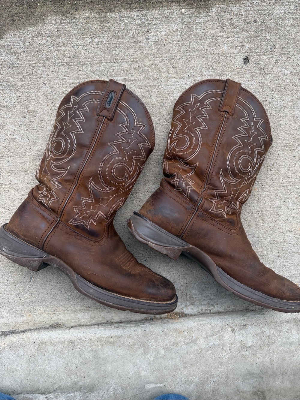 Men's Rebel By Durango Pull-On Western Boots Size 9.5D (Style: DB443) - Picture 3 of 9